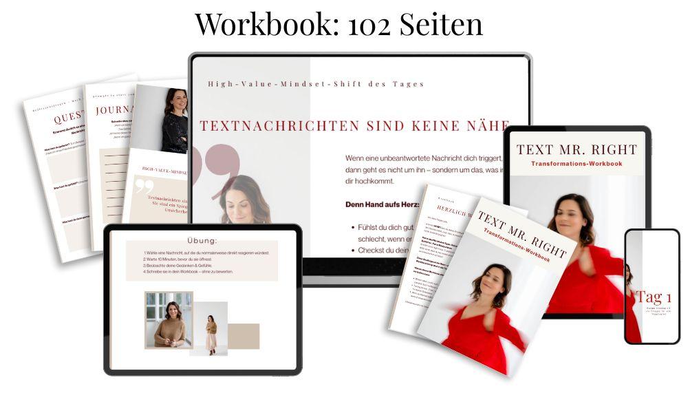 Umsetzungs-Workbook: 102 Seiten Klarheit & Übung – Dein Mr. Right-Plan zum Ankreuzen